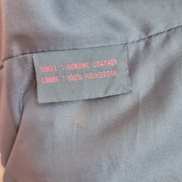 GUESS VINTAGE Women's LEATHER JACKET Size S - Picture 8 of 9